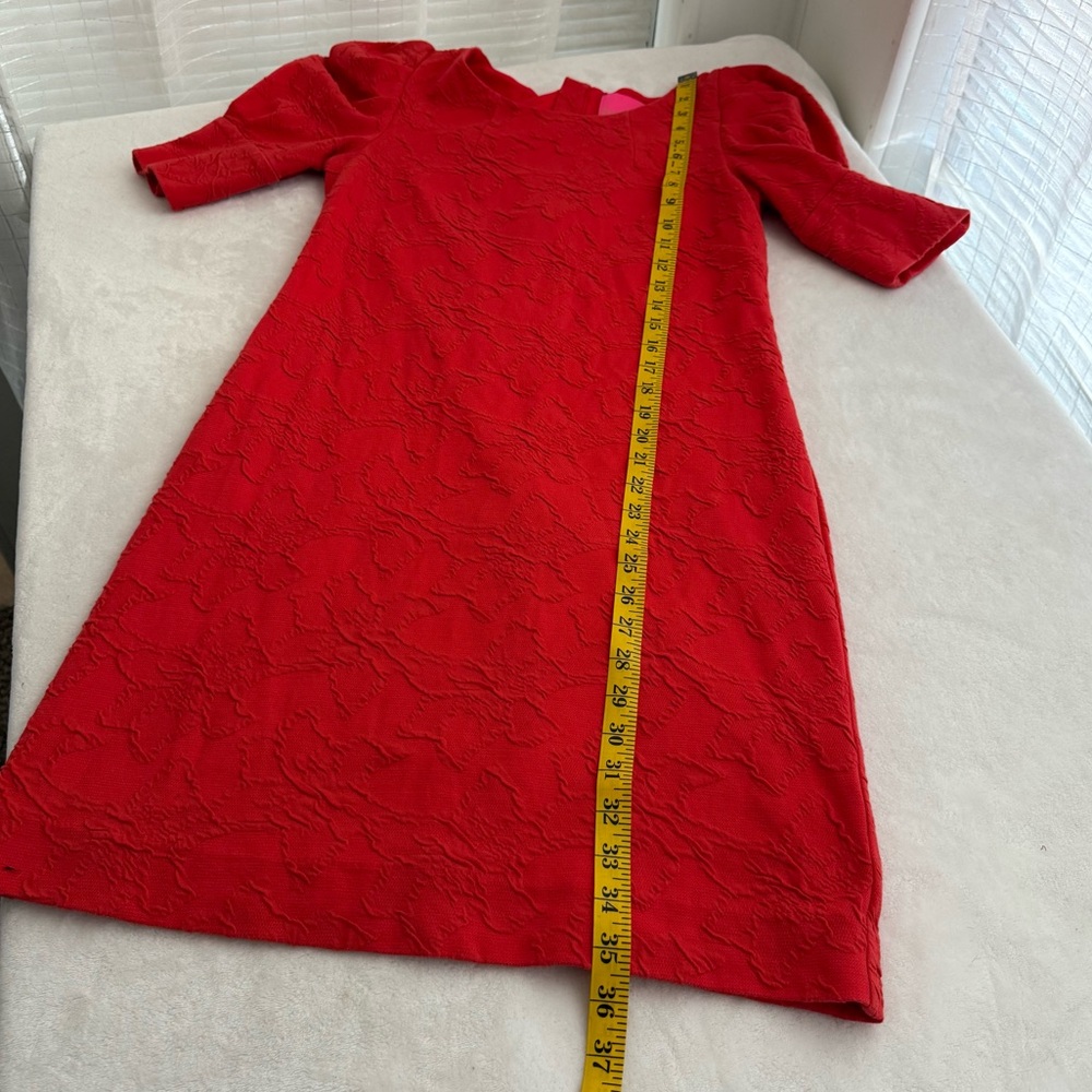 Lilly Pulitzer Knowles Elbow Sleeve Knit Jacquard Mini Dress in Ruby Red Small - Picture 14 of 14